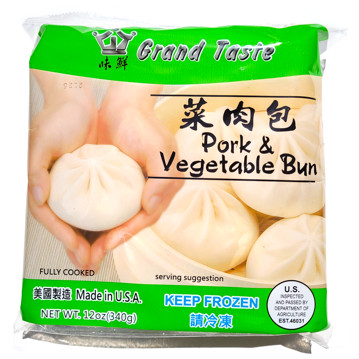 JUICY PORK&VEGGIES 50g×12袋×3箱、6袋 Grand Taste Pork & Vegetable Bun - 12 oz – Asian Veggies