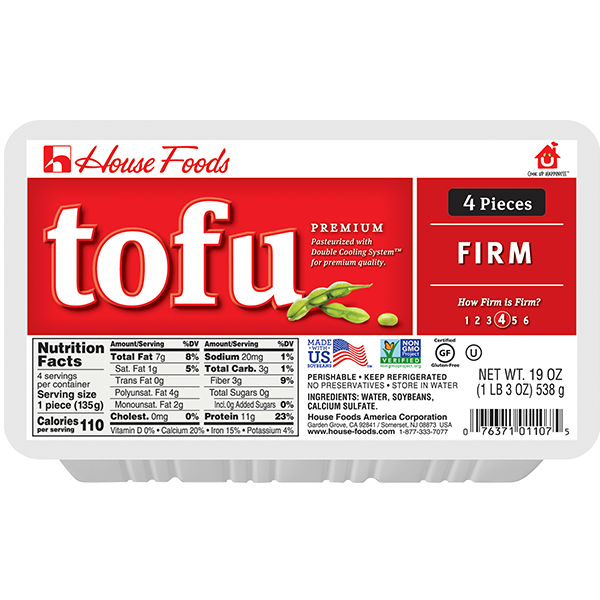 House Foods Firm Tofu - 19 oz (4 Pieces) – Asian Veggies