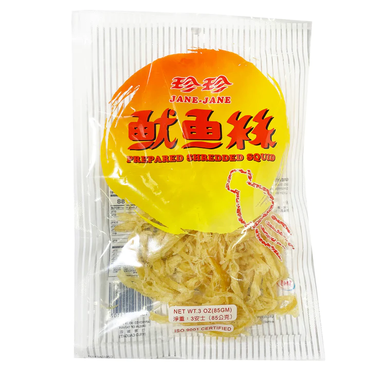 Jane Jane Dried Shredded Squid 3 oz Asian Veggies