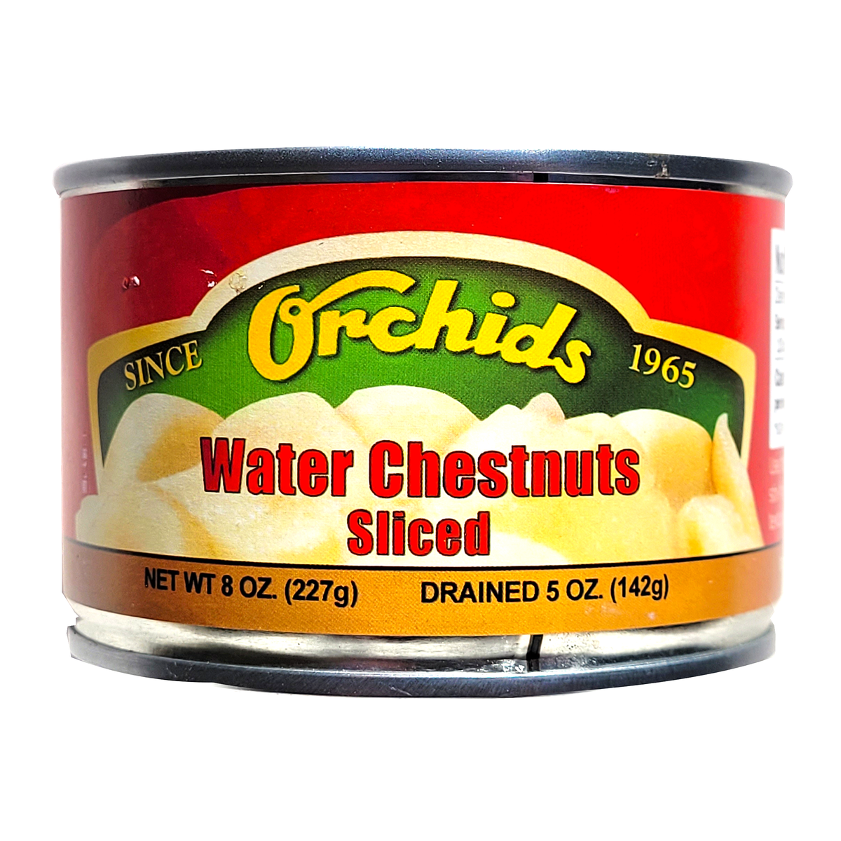 Orchids Sliced Water Chestnuts 8 oz Asian Veggies