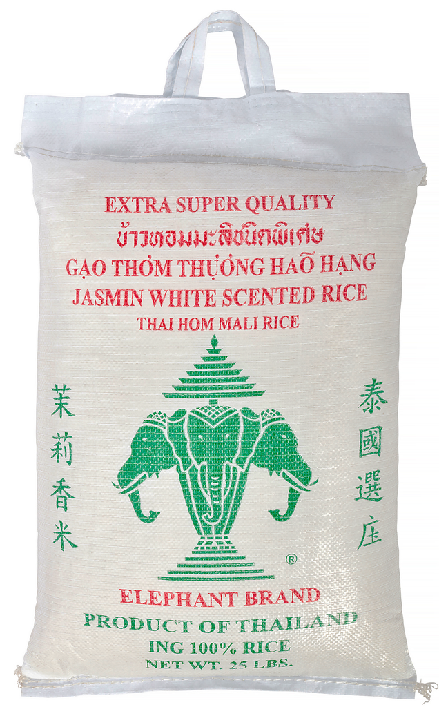Three Elephants Jasmine Rice - 25 Lbs – Asian Veggies