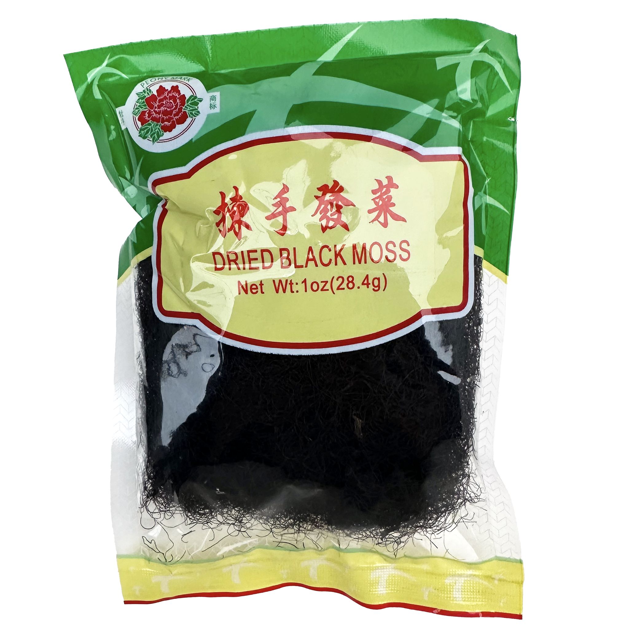 Peony Mark Dried Black Moss - 1 oz – Asian Veggies