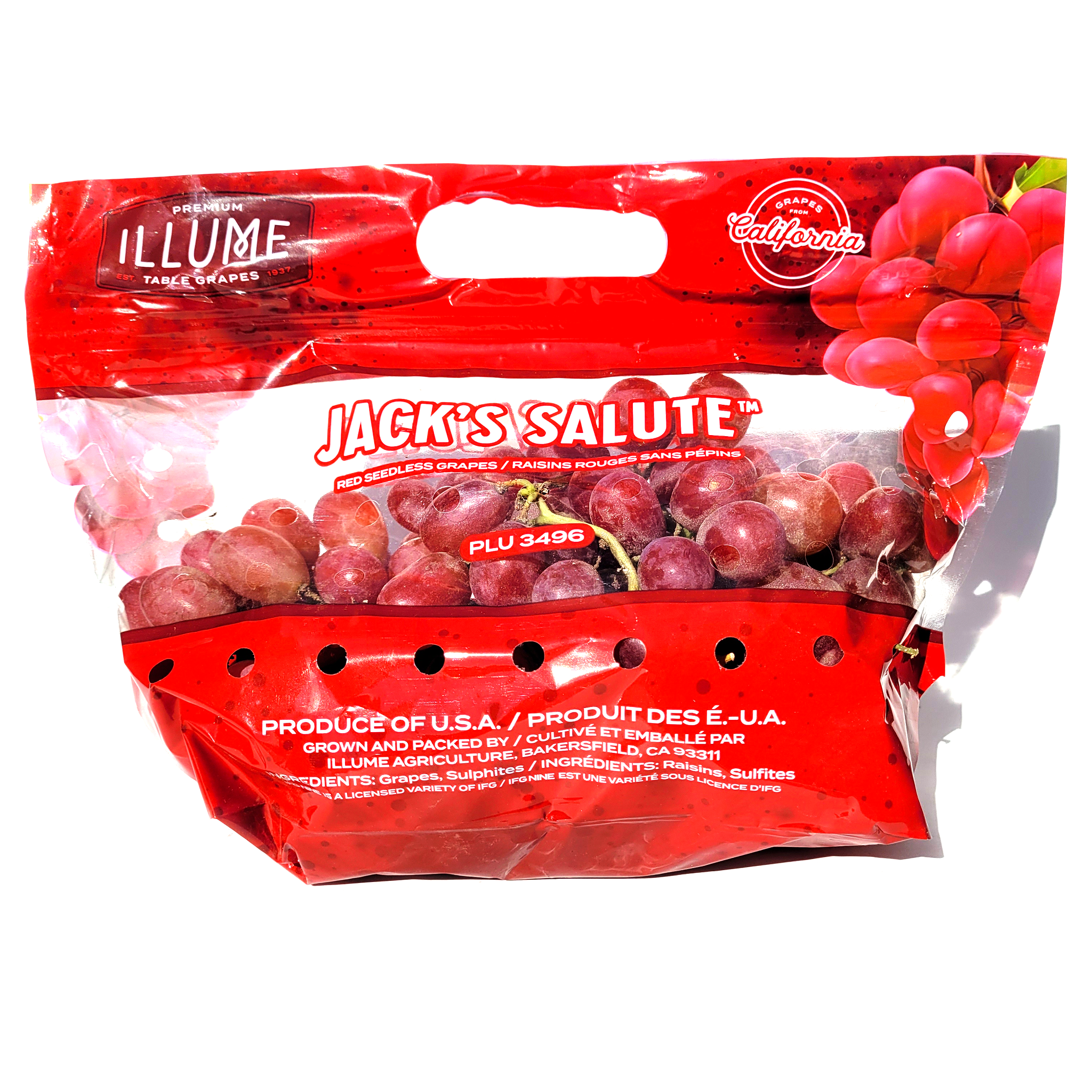 Red Seedless Grapes 2 lb bag - Teddy Bear Fresh Produce