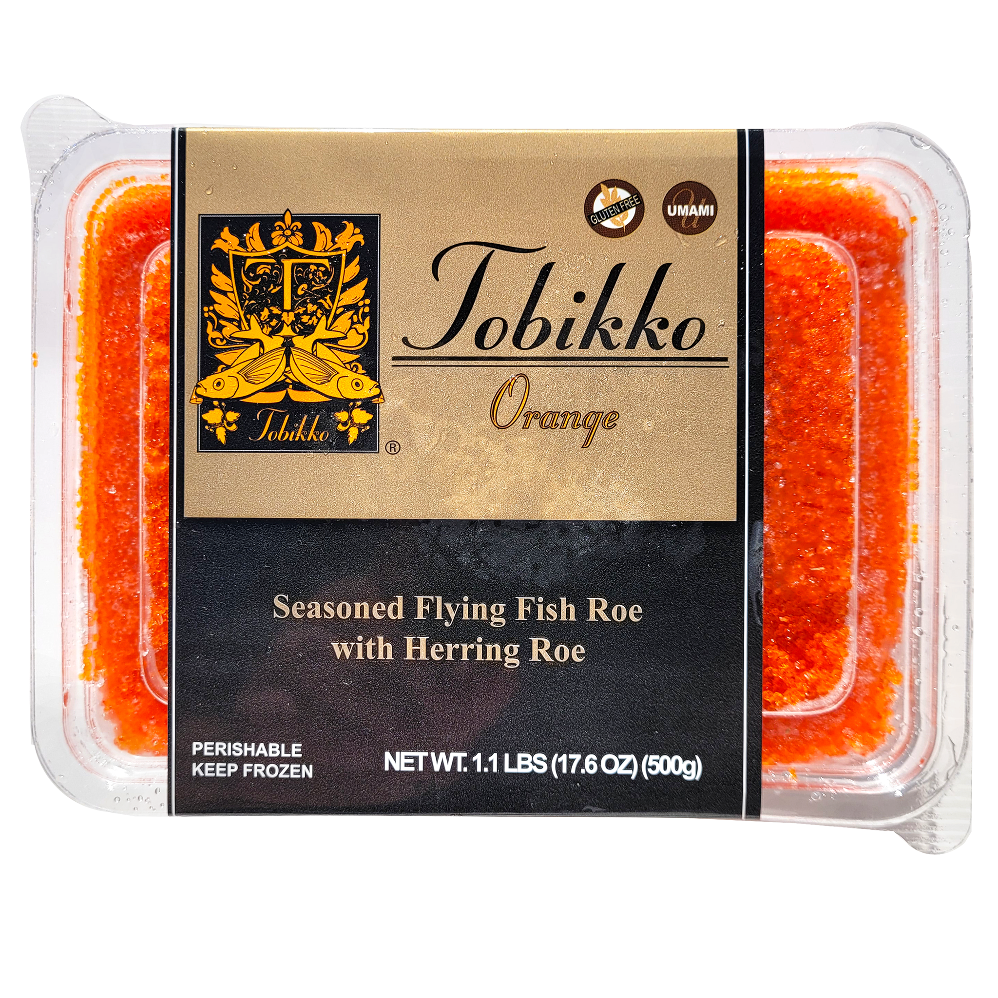 Orange Tobiko - Flying Fish Roe For Sushi Shipped Overnight — Intershell  Seafood